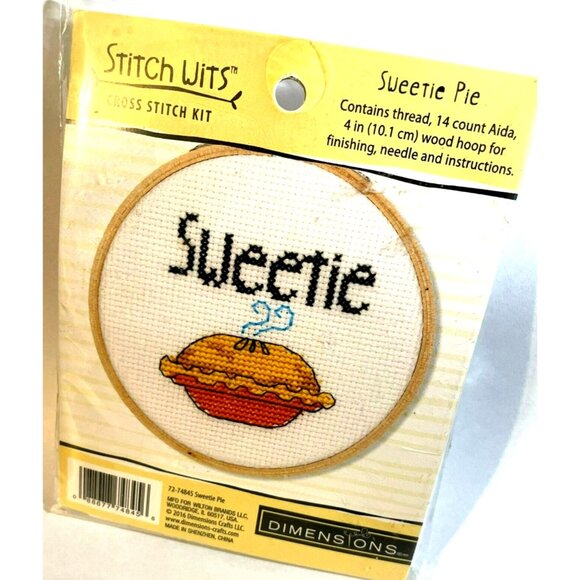 Cross Stitch Kit Dimensions Sweetie Pie Stitch Wits #72-74845 New Sealed - Picture 1 of 5